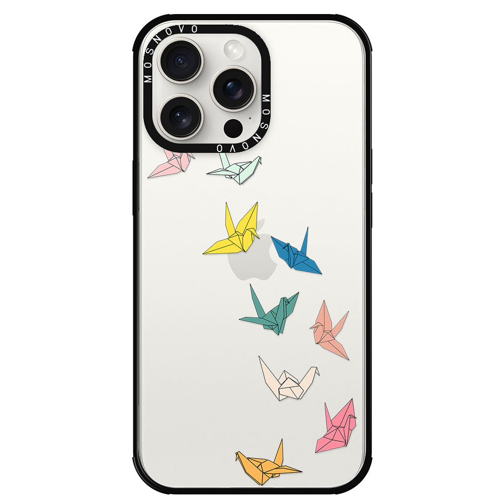 Paper Crane Phone Case - iPhone 15 Pro Max Case - MOSNOVO