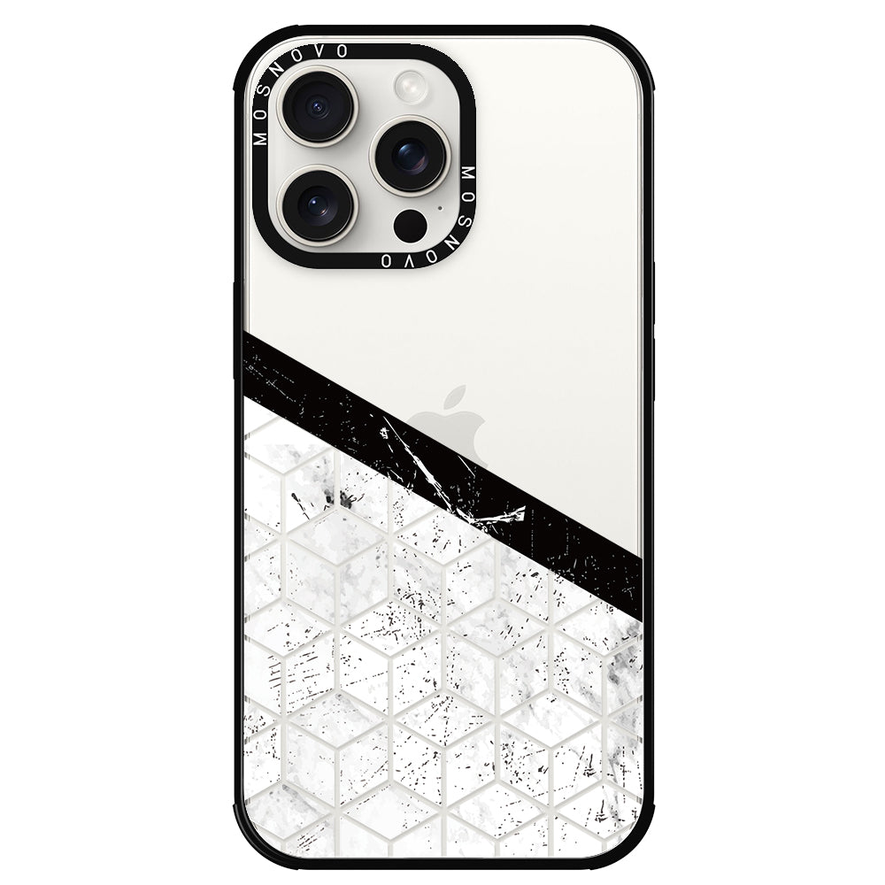 Marble Block Art Phone Case - iPhone 15 Pro Max Case - MOSNOVO