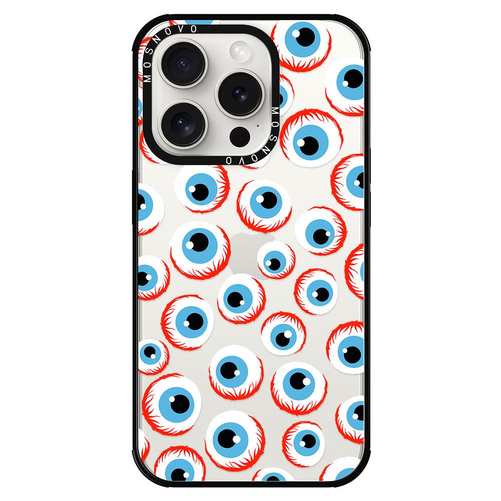 Scary Eyeball Phone Case - iPhone 15 Pro Case - MOSNOVO