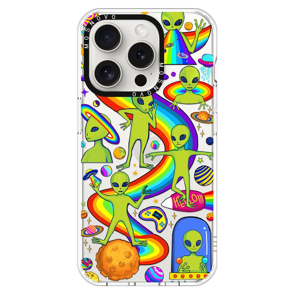 Funny Alien Phone Case - iPhone 15 Pro Case - MOSNOVO