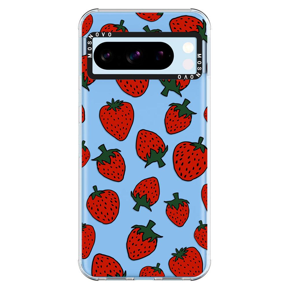 Red Strawberry Phone Case - Google Pixel 8 Pro Case - MOSNOVO