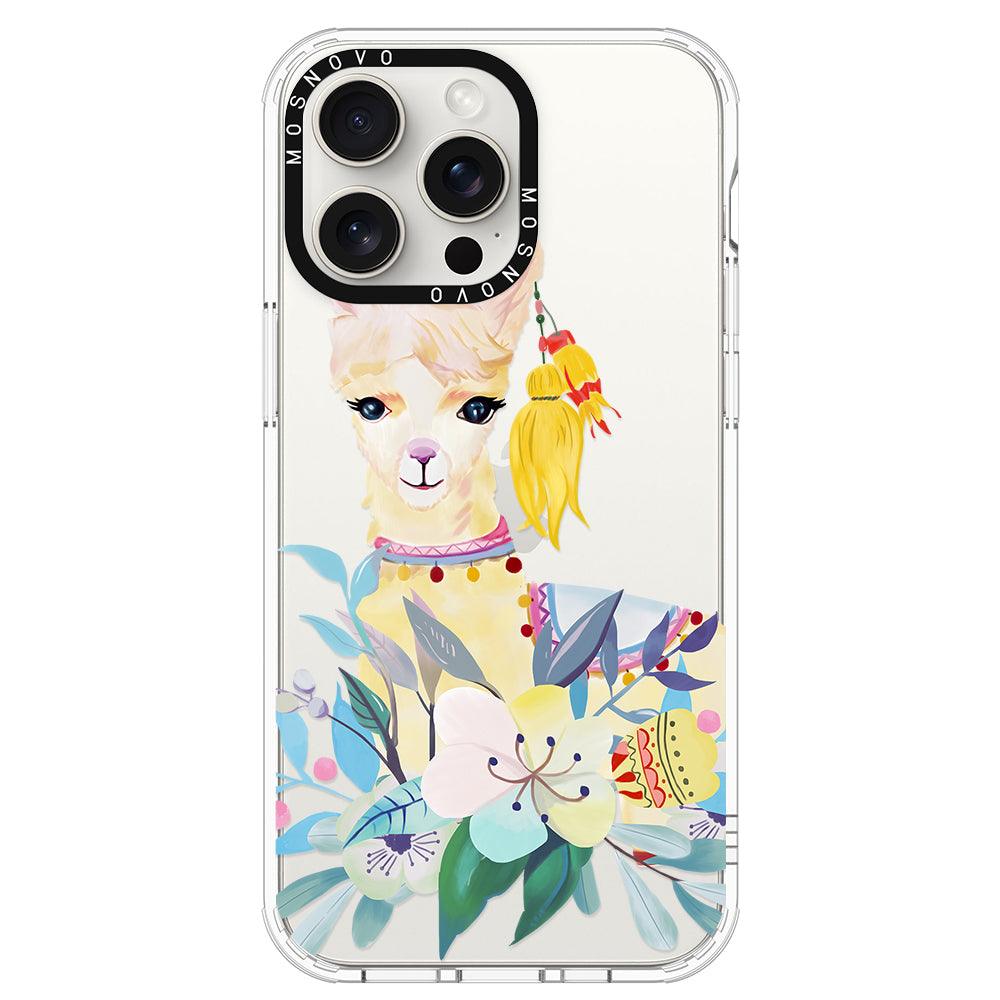 Boho Llama Phone Case - iPhone 15 Pro Max Case - MOSNOVO