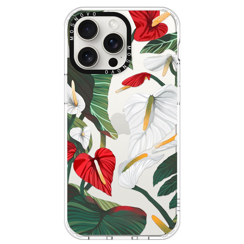 Anthurium Phone Case - iPhone 15 Pro Max Case - MOSNOVO