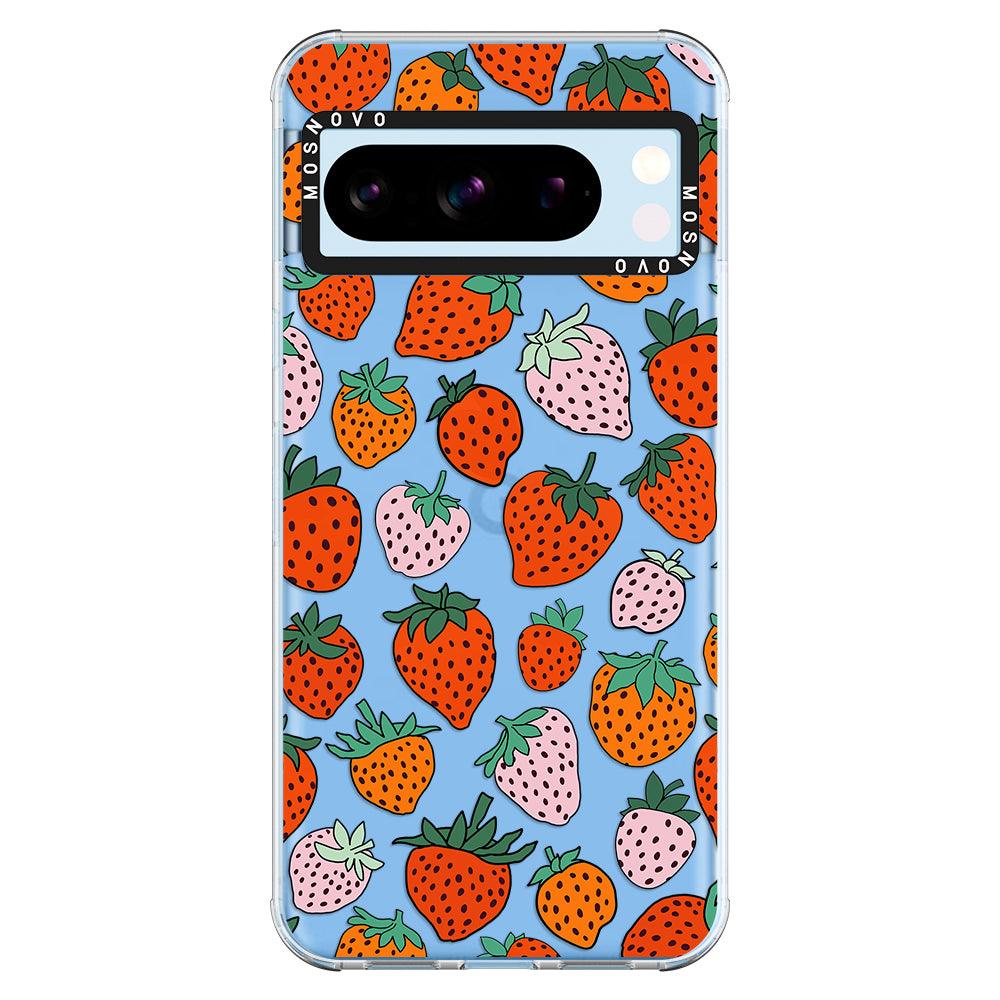 Cute Strawberry Phone Case - Google Pixel 8 Pro Case - MOSNOVO