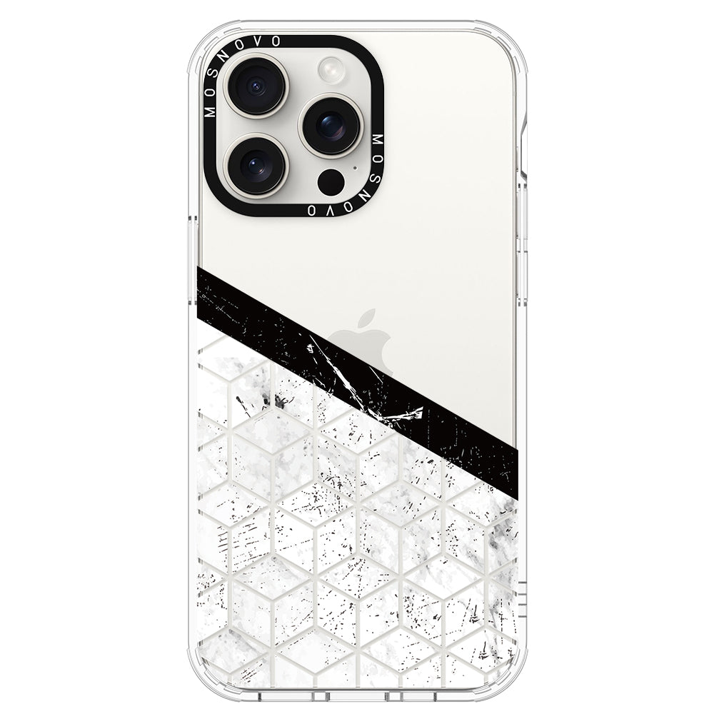 Marble Block Art Phone Case - iPhone 15 Pro Max Case - MOSNOVO