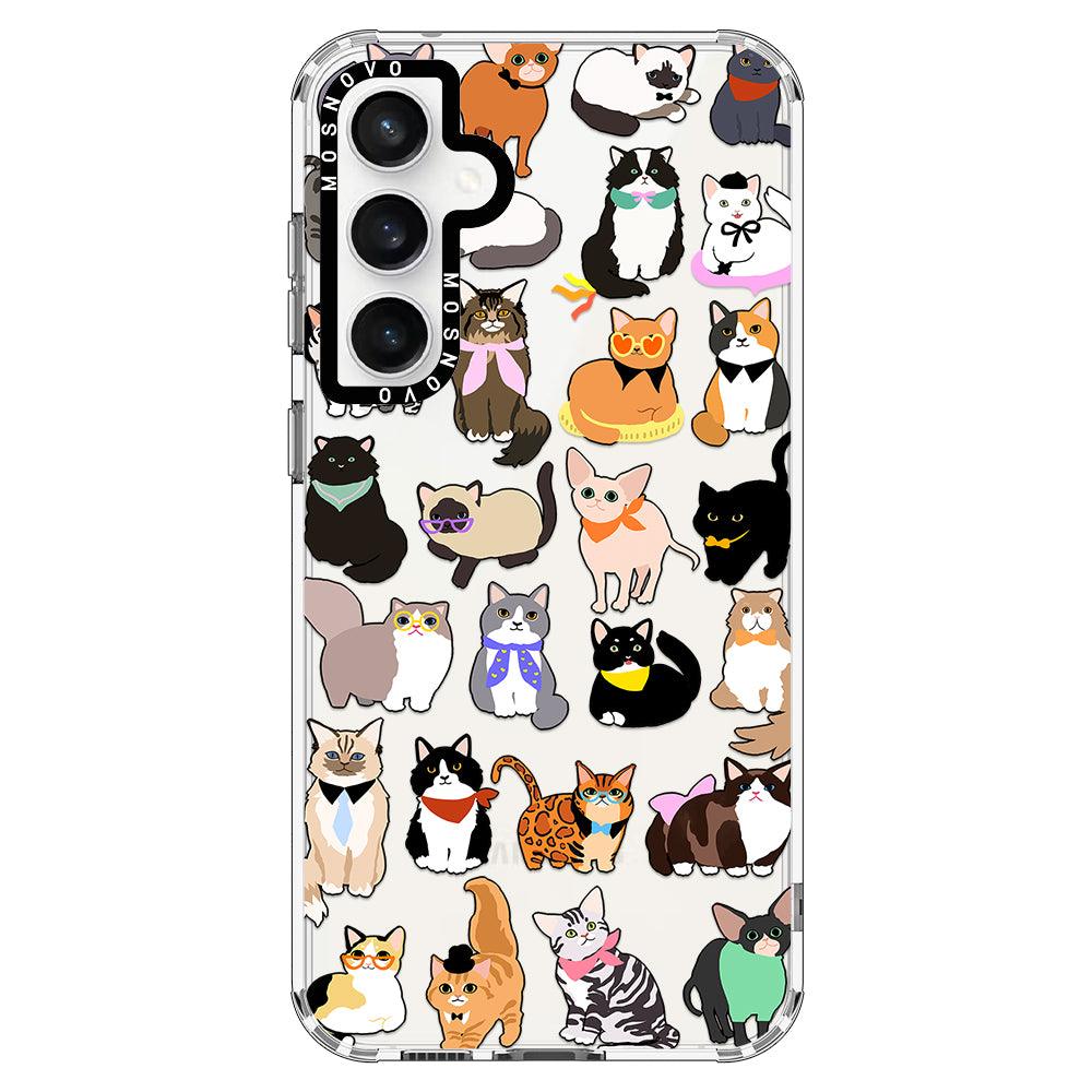 Cute Cats Phone Case - Samsung Galaxy S23 FE Case