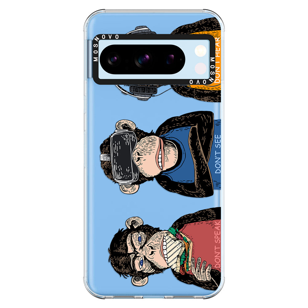 Don't Speak, Don't See, Don't Hear Phone Case - Google Pixel 8 Pro Case