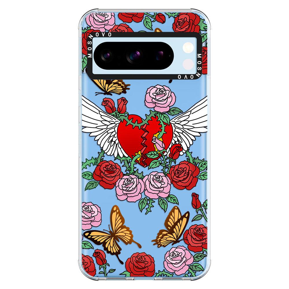 Wing Heart Phone Case - Google Pixel 8 Pro Case - MOSNOVO