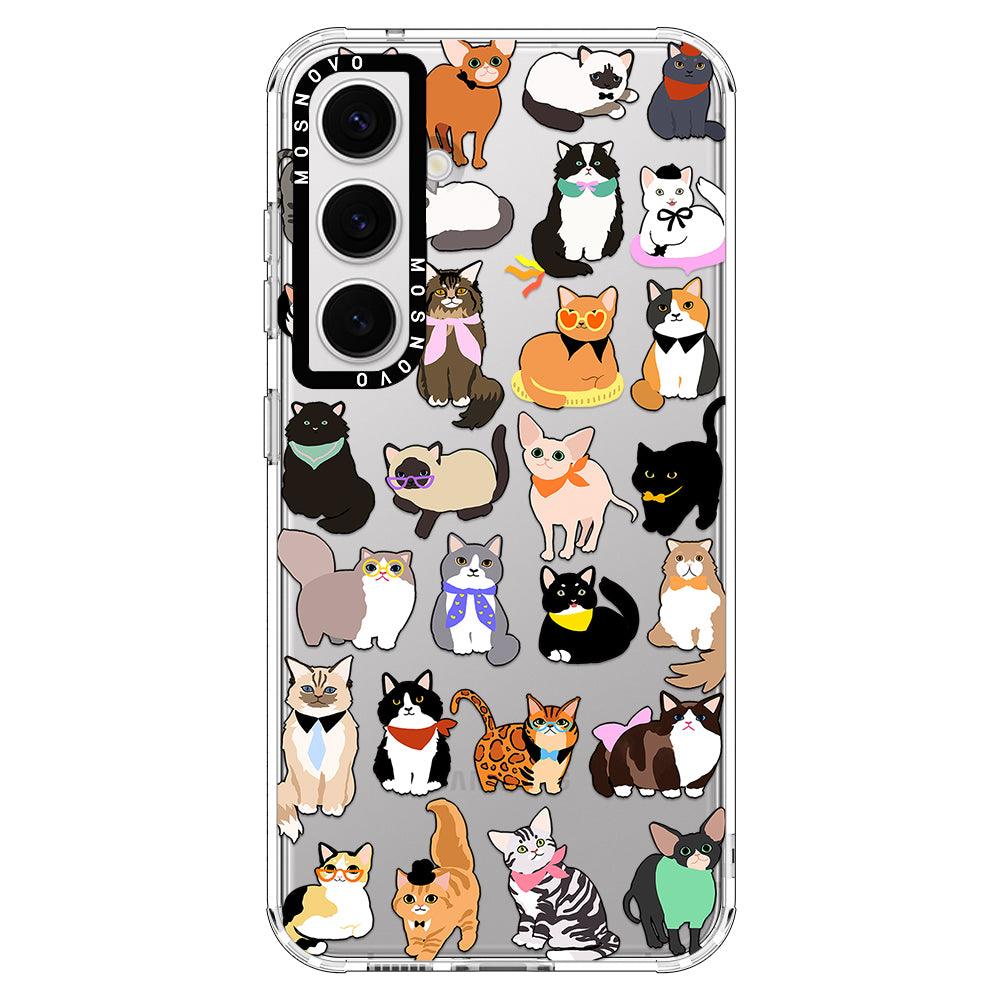 Cute Cats Phone Case - Samsung Galaxy S24 Case - MOSNOVO