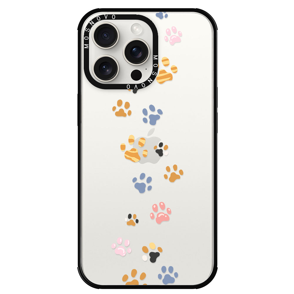 Colorful Paw Phone Case - iPhone 15 Pro Max Case - MOSNOVO