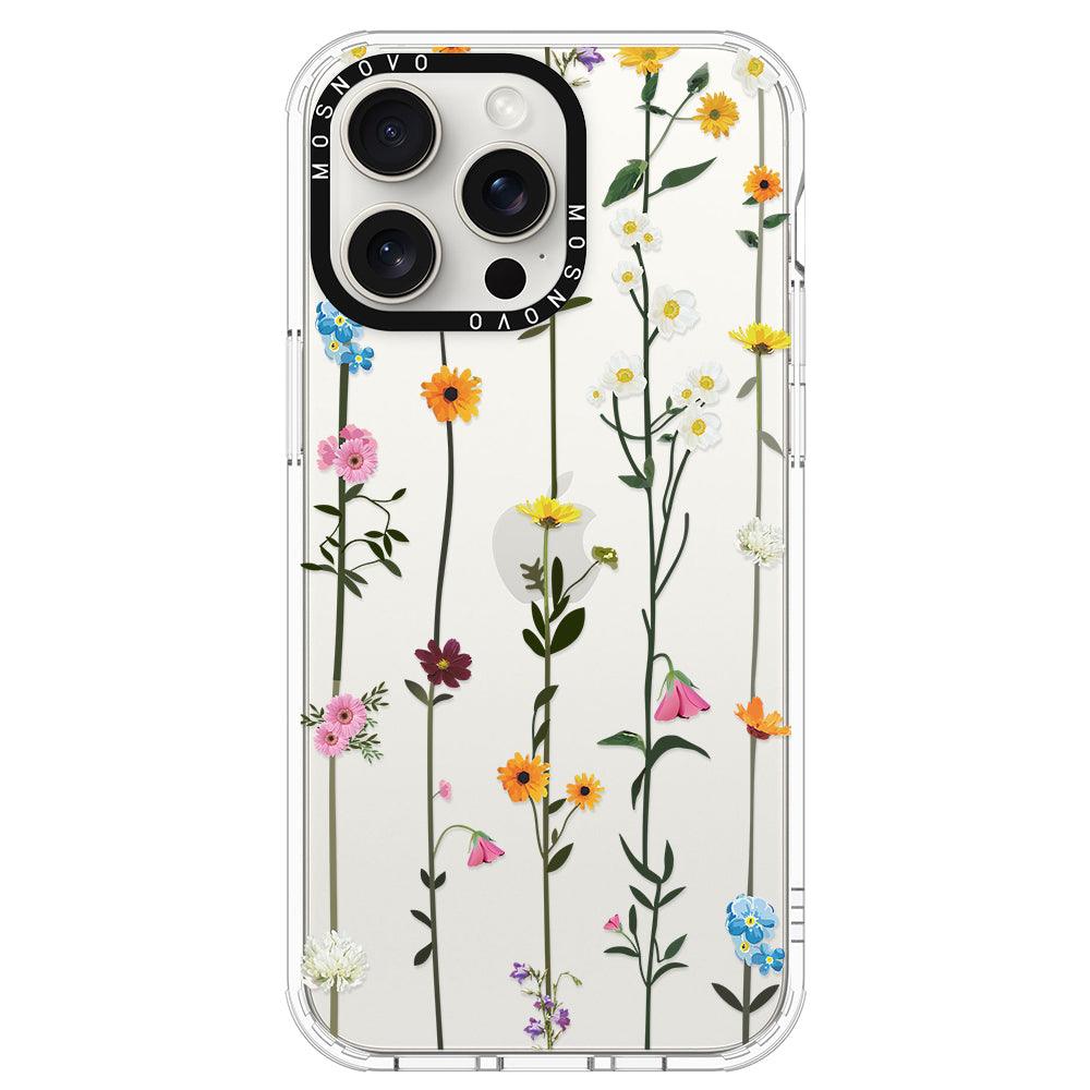 Wildflowers Phone Case - iPhone 15 Pro Max Case - MOSNOVO