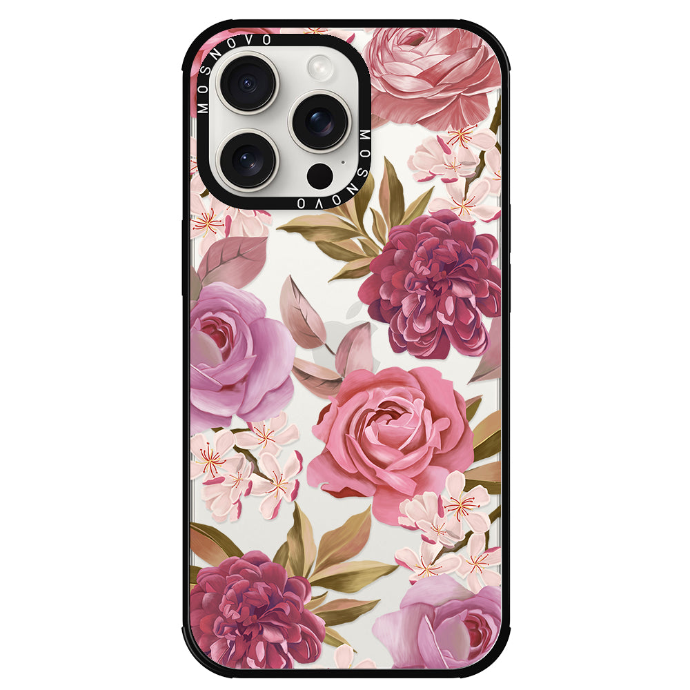 Blossom Flowe Floral Phone Case - iPhone 15 Pro Max Case - MOSNOVO