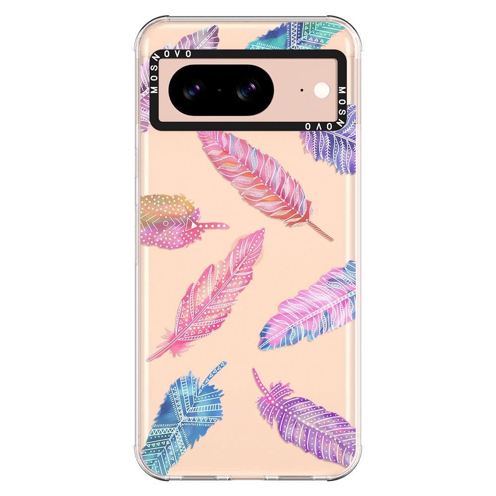 Tribal Feathers Phone Case - Google Pixel 8 Case - MOSNOVO