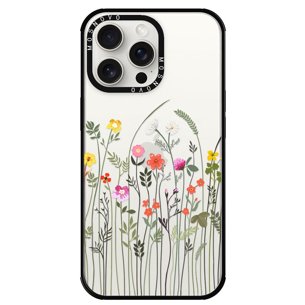 Spring Wildflower Phone Case - iPhone 15 Pro Max Case - MOSNOVO