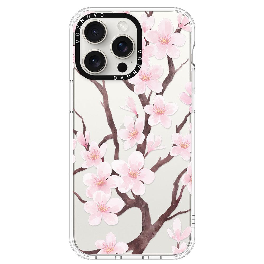 Cherry Blossom Flower Phone Case - iPhone 15 Pro Max Case - MOSNOVO