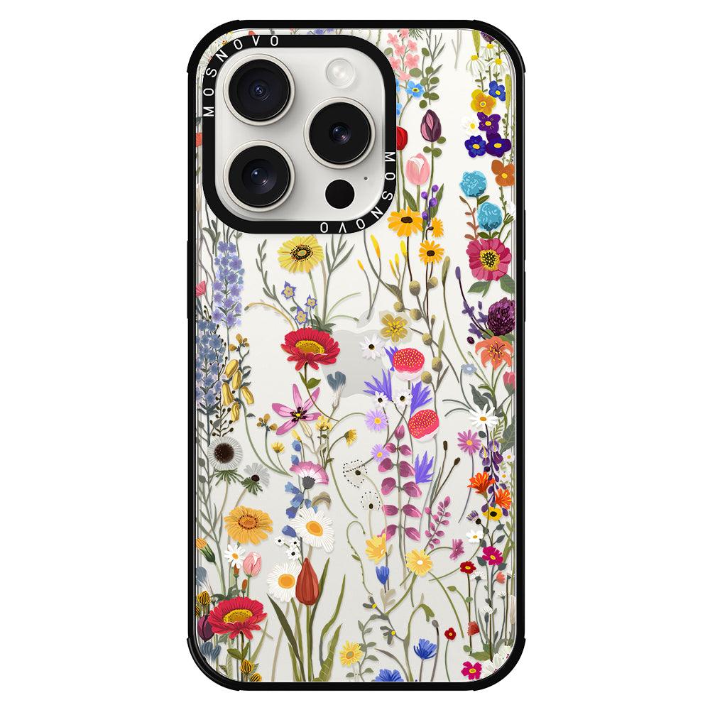 Summer Meadow Phone Case - iPhone 15 Pro Case - MOSNOVO