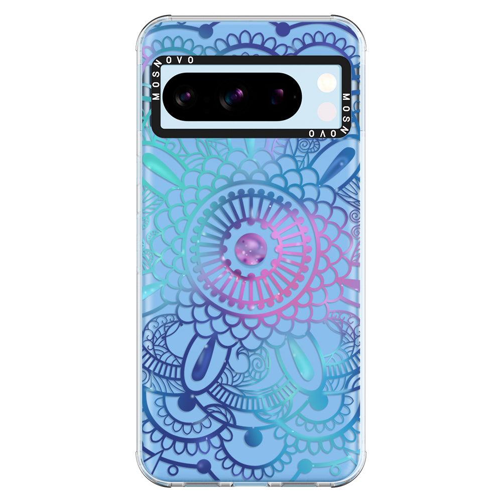 Violet Blue Mandala Phone Case - Google Pixel 8 Pro Case - MOSNOVO