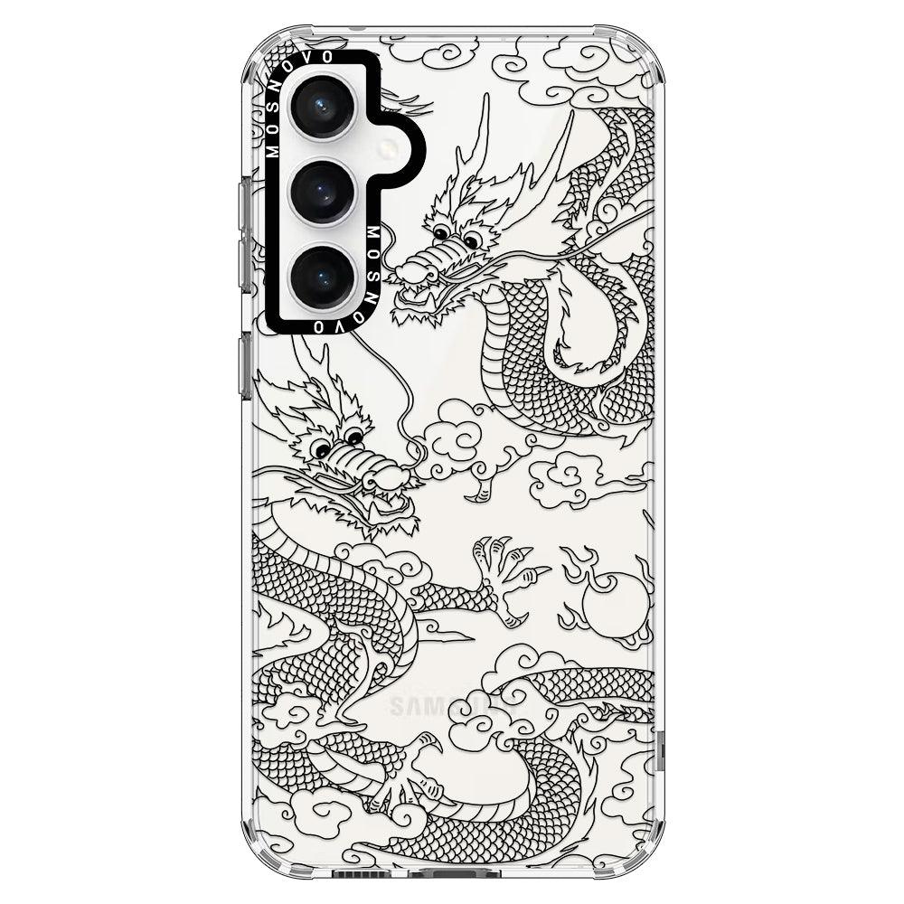 Black Dragon Phone Case - Samsung Galaxy S23 FE Case