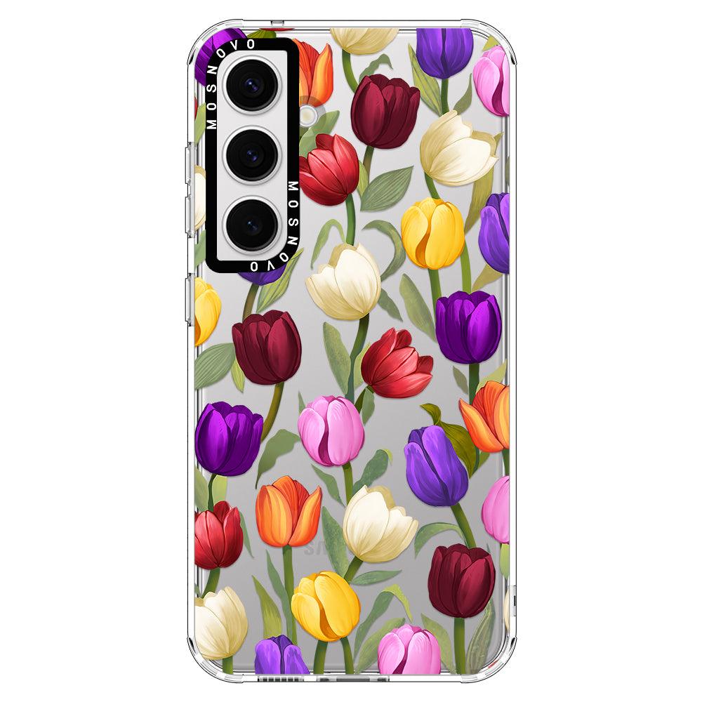 Colorful Tulips Phone Case - Samsung Galaxy S24 Case - MOSNOVO