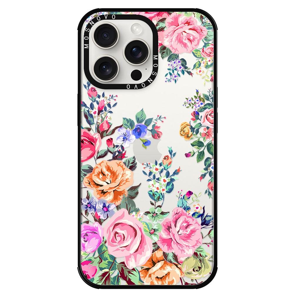 Flower Garden Phone Case - iPhone 15 Pro Max Case - MOSNOVO