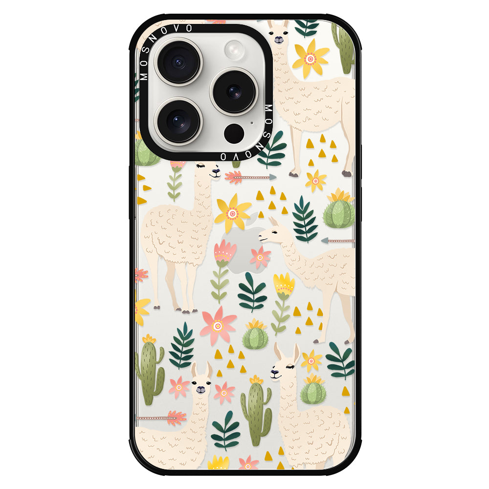 Desert Llama Phone Case - iPhone 15 Pro Case - MOSNOVO