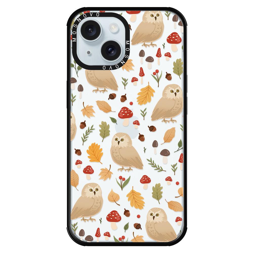 Autumn Owl Phone Case - iPhone 15 Plus Case - MOSNOVO