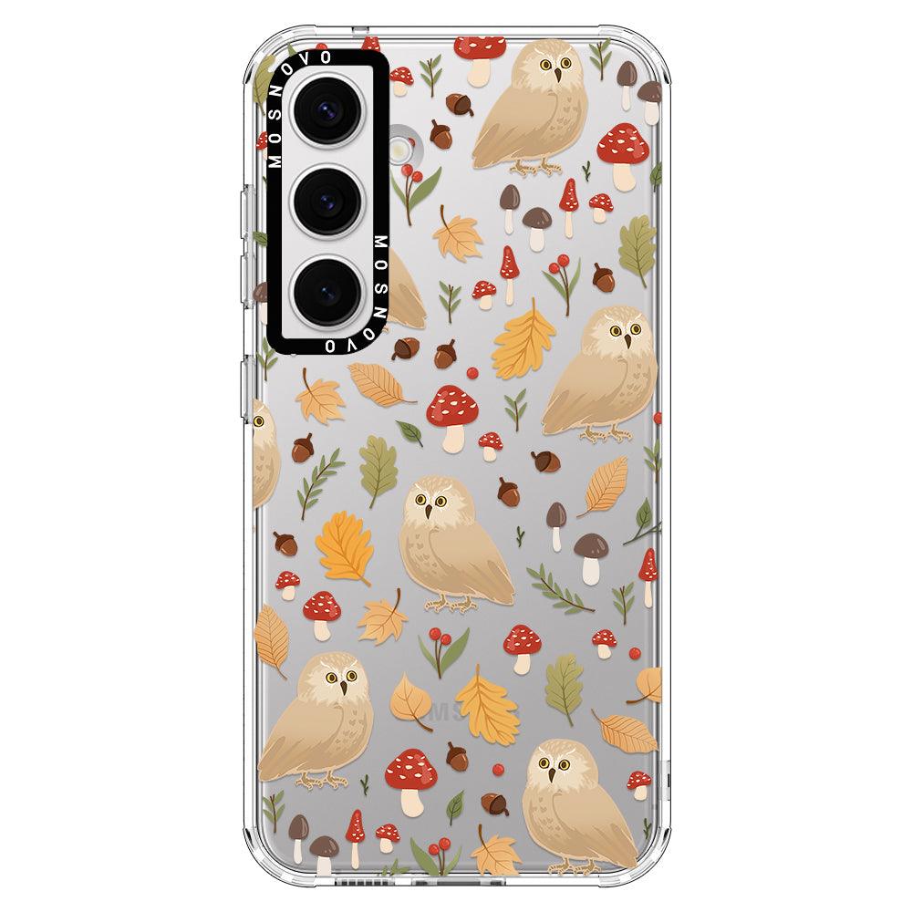 Autumn Owl Phone Case - Samsung Galaxy S24 Plus Case - MOSNOVO