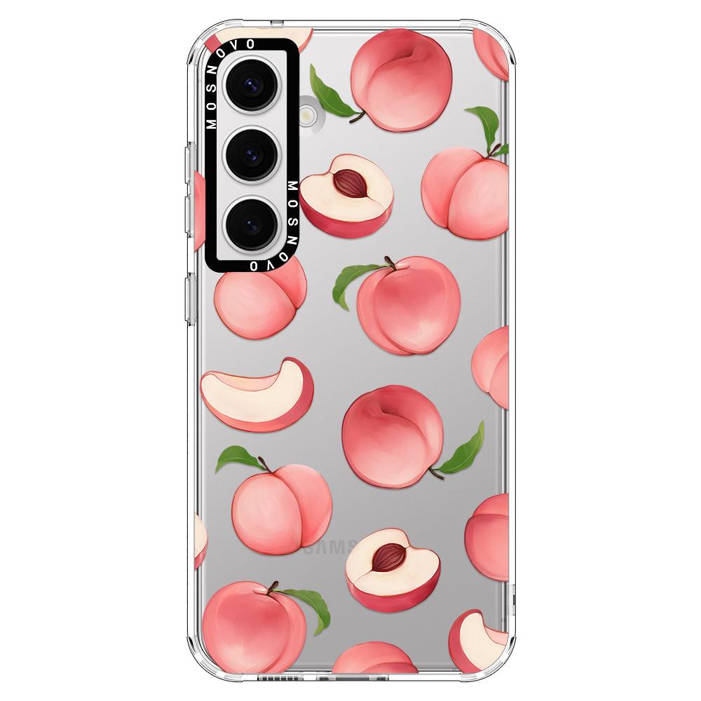 Cute Peach Phone Case - Samsung Galaxy S24 Case - MOSNOVO