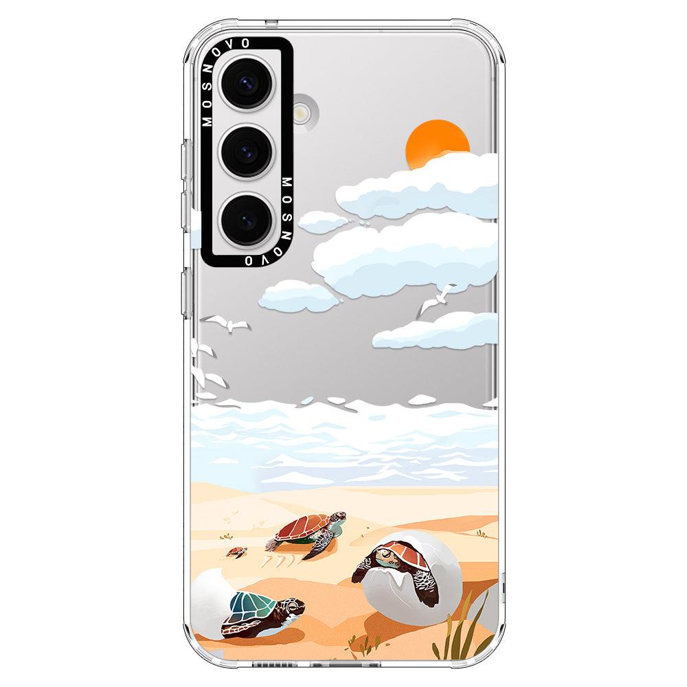 Baby Sea Turtle Phone Case - Samsung Galaxy S24 Case - MOSNOVO