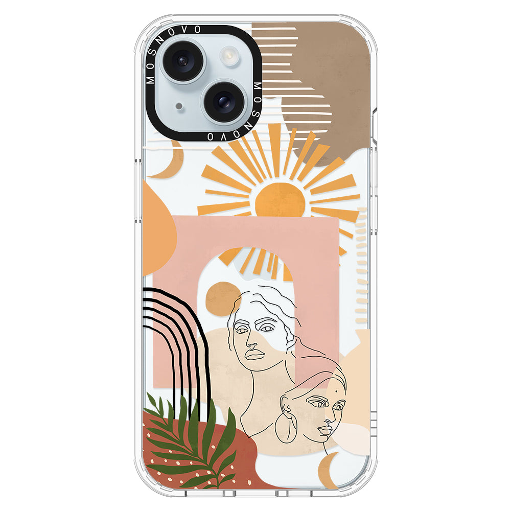 Modern Collage Art Phone Case - iPhone 15 Case - MOSNOVO