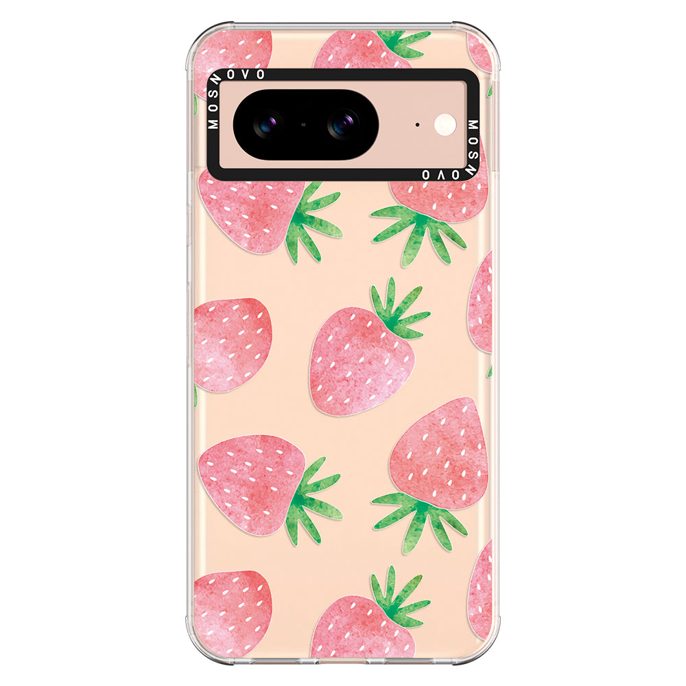 Pastel Strawberry Phone Case - Google Pixel 8 Case - MOSNOVO