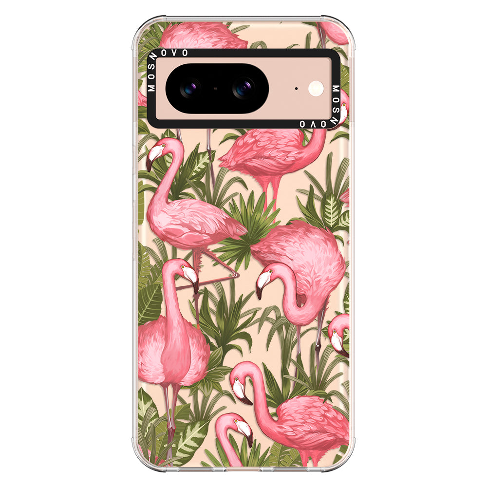 Jungle Flamingo Phone Case - Google Pixel 8 Case - MOSNOVO