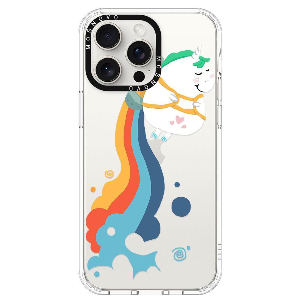 Cute Rainbow Unicorn Phone Case - iPhone 15 Pro Max Case - MOSNOVO