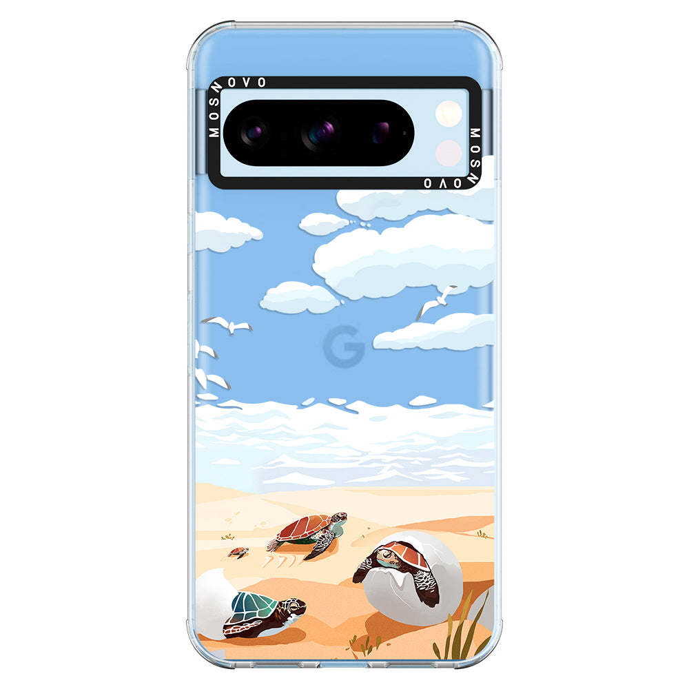 Baby Tortoise Phone Case - Google Pixel 8 Pro Case - MOSNOVO