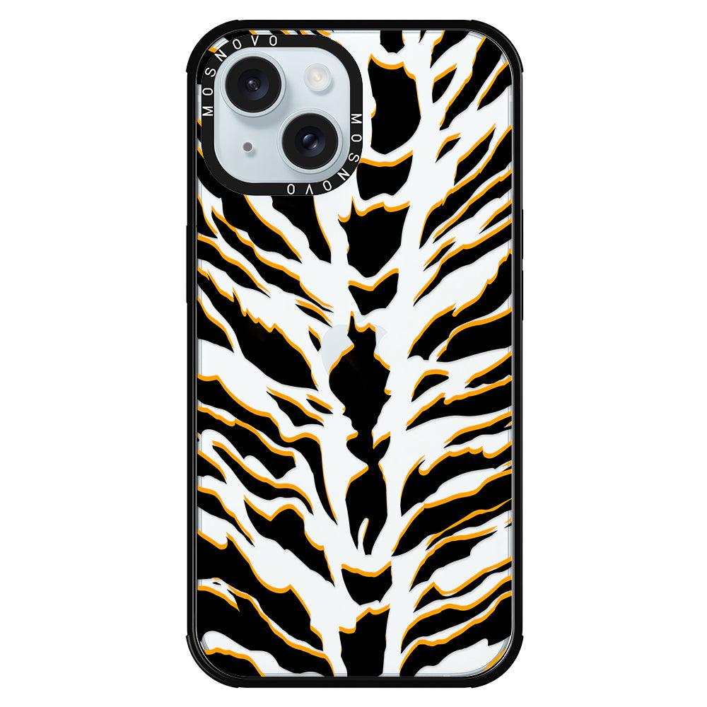 Tiger Print Phone Case - iPhone 15 Case - MOSNOVO