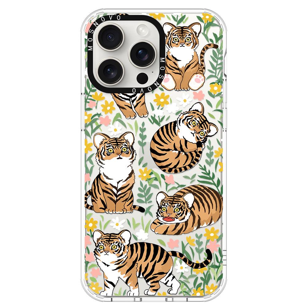 Cute Tiger Phone Case - iPhone 15 Pro Max Case - MOSNOVO