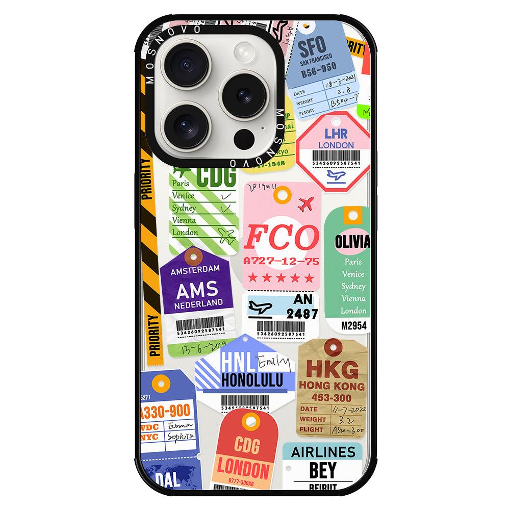 Ticket Label Phone Case - iPhone 15 Pro Case - MOSNOVO