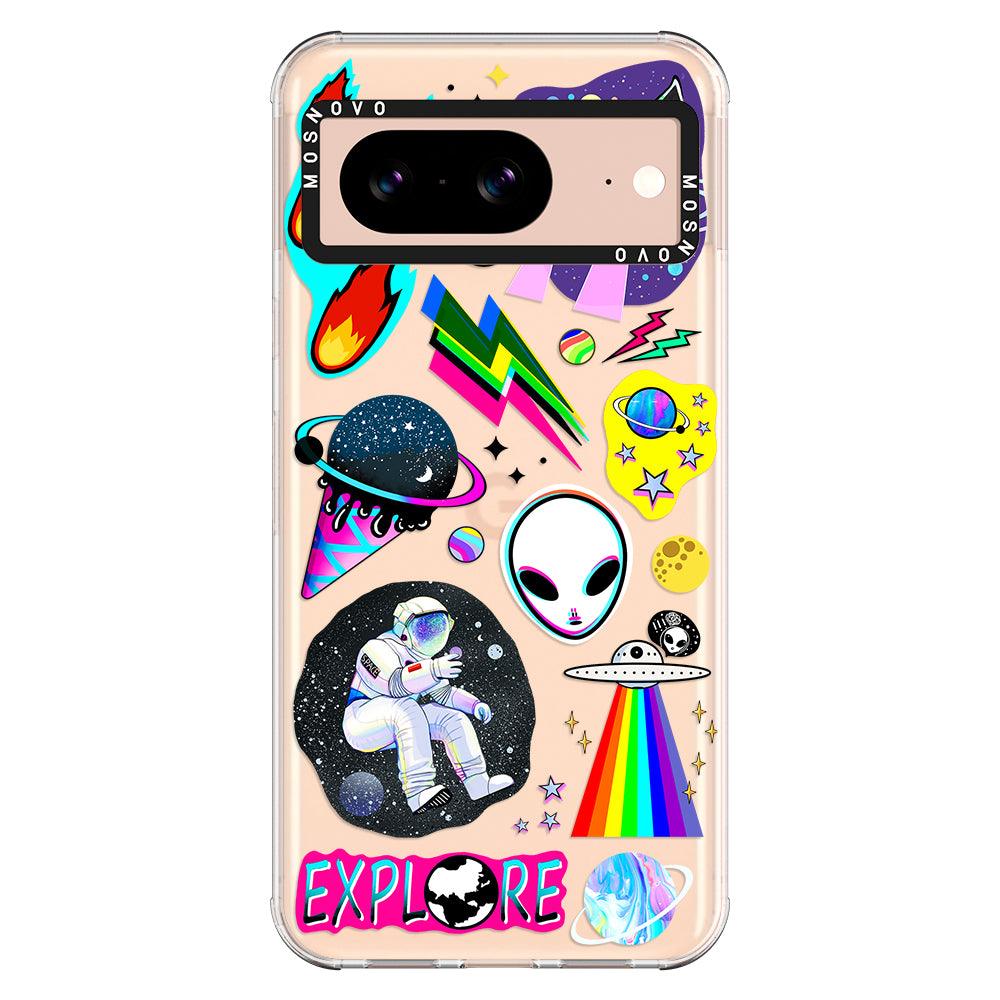 Sci-Fi Stickers Phone Case - Google Pixel 8 Case - MOSNOVO