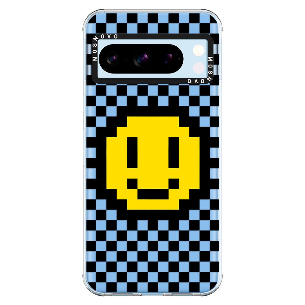 Smile Checkered Phone Case - Google Pixel 8 Pro Case - MOSNOVO