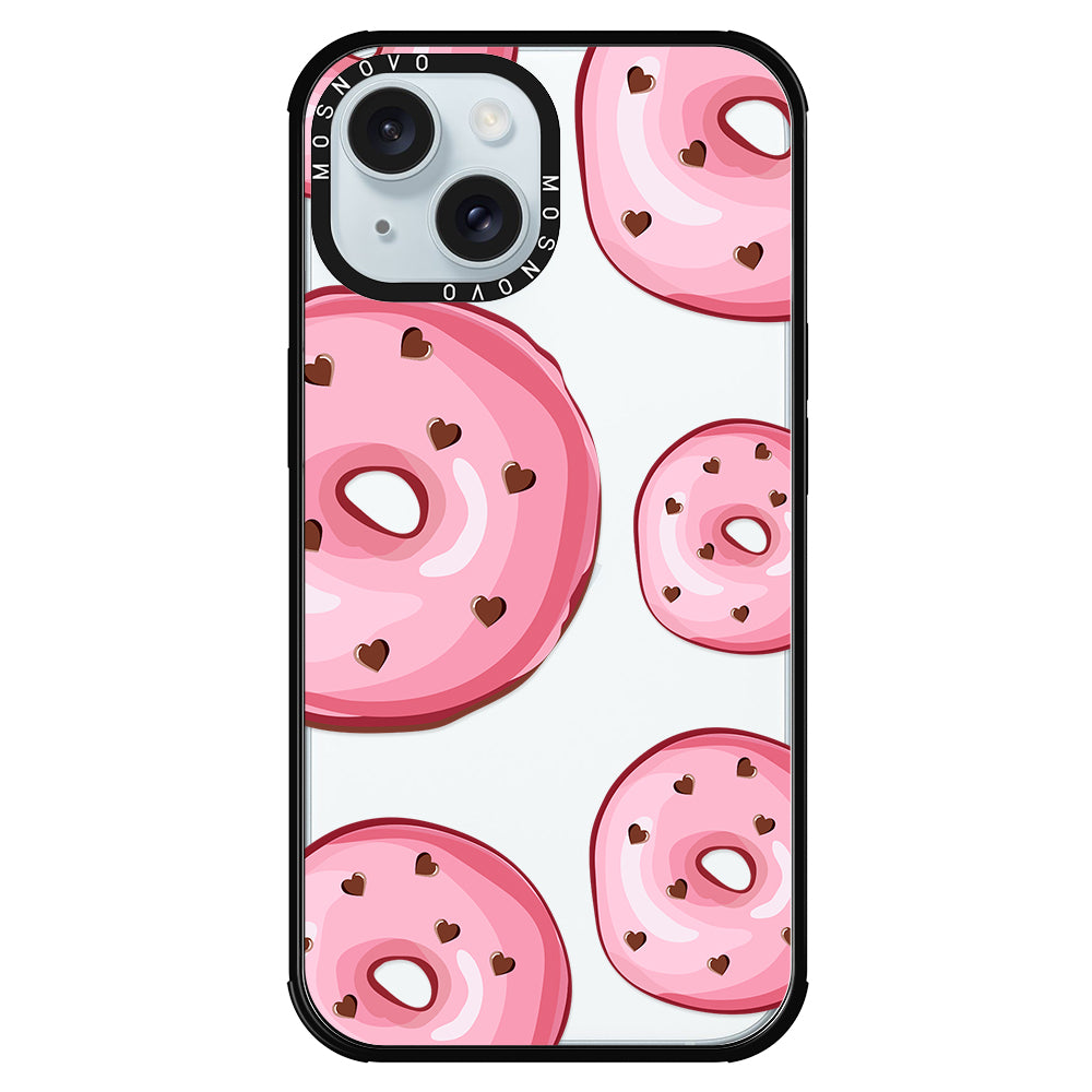 Pink Donuts Phone Case - iPhone 15 Case - MOSNOVO