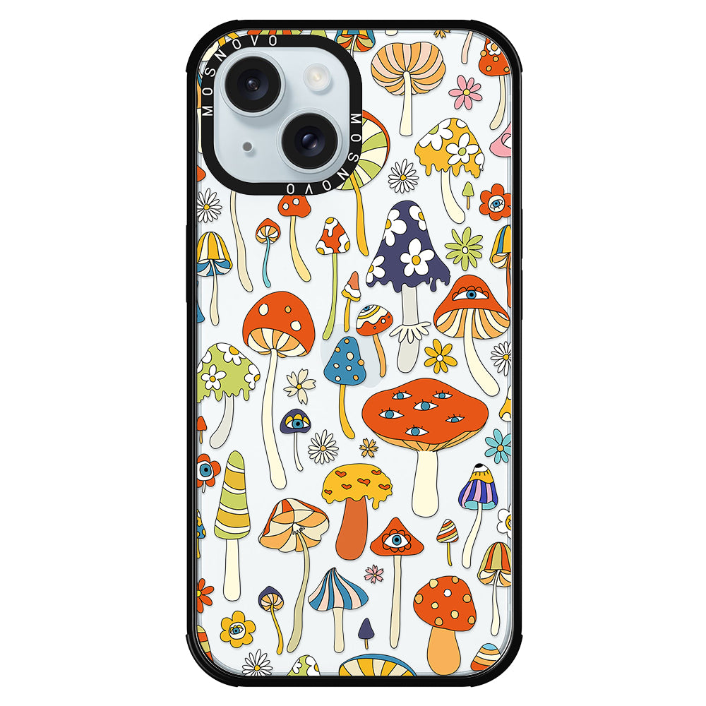 Mushroom Art Phone Case - iPhone 15 Plus Case - MOSNOVO