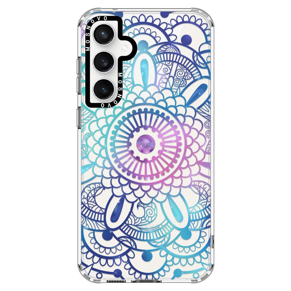 Violet Blue Mandala Phone Case - Samsung Galaxy S23 FE Case