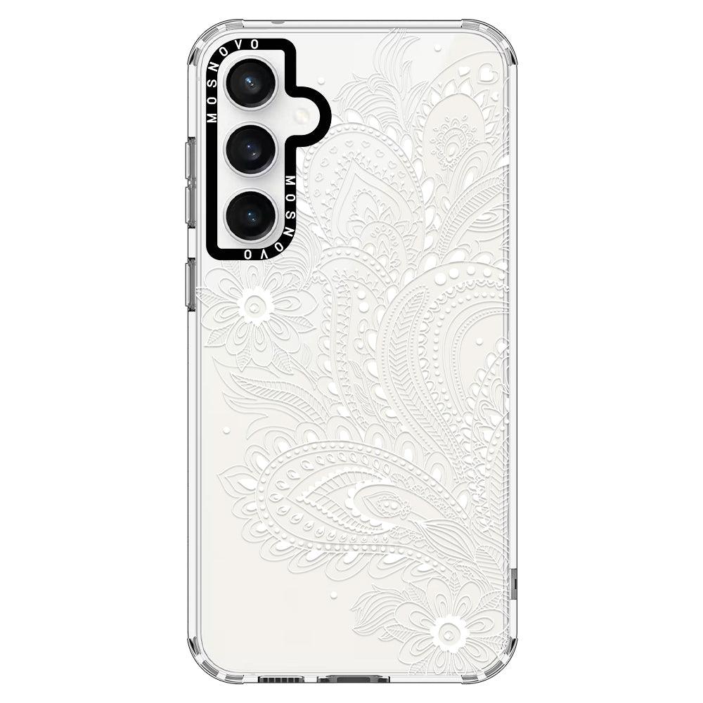 Aesthetic Flower Henna Phone Case - Samsung Galaxy S23 FE Case