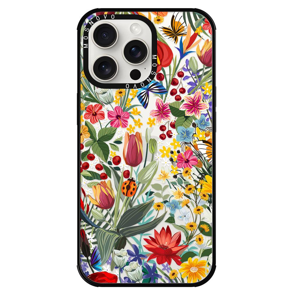 In The Garden Phone Case - iPhone 15 Pro Max Case - MOSNOVO