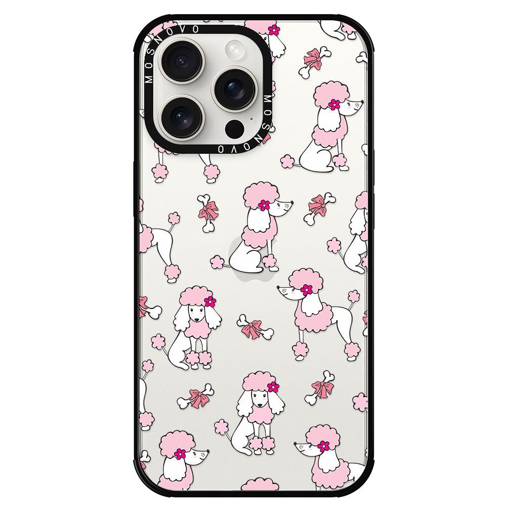 Cute Poodle Phone Case - iPhone 15 Pro Max Case - MOSNOVO