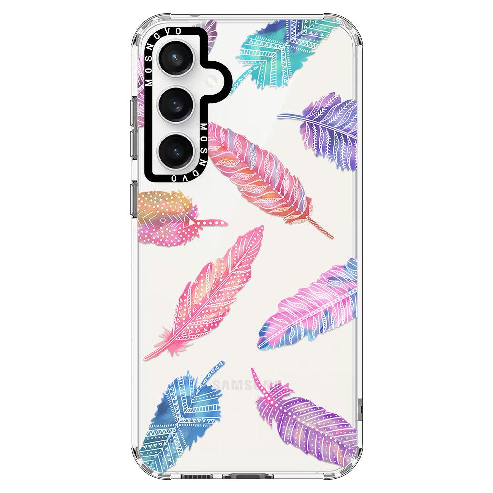 Boho Feather Phone Case - Samsung Galaxy S23 FE Case