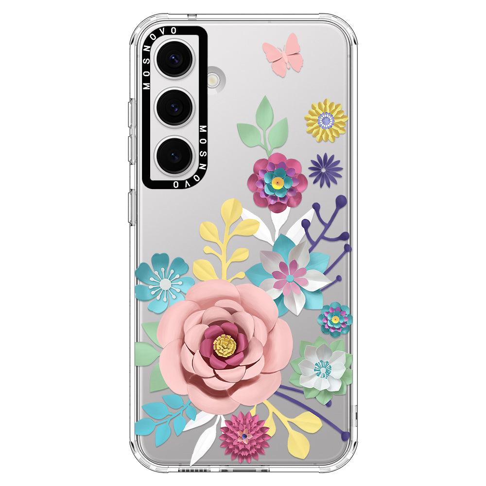 3D Floral Phone Case - Samsung Galaxy S24 Plus Case - MOSNOVO