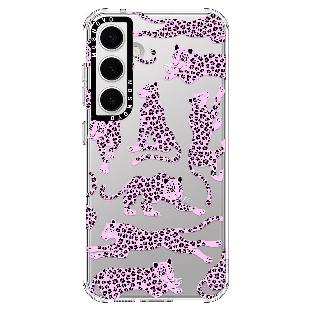 Pink Leopard Phone Case - Samsung Galaxy S24 Case