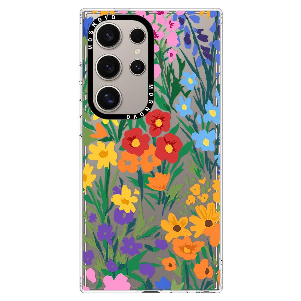 Spring Botanical Flower Phone Case - Samsung Galaxy S24 Ultra Case - MOSNOVO