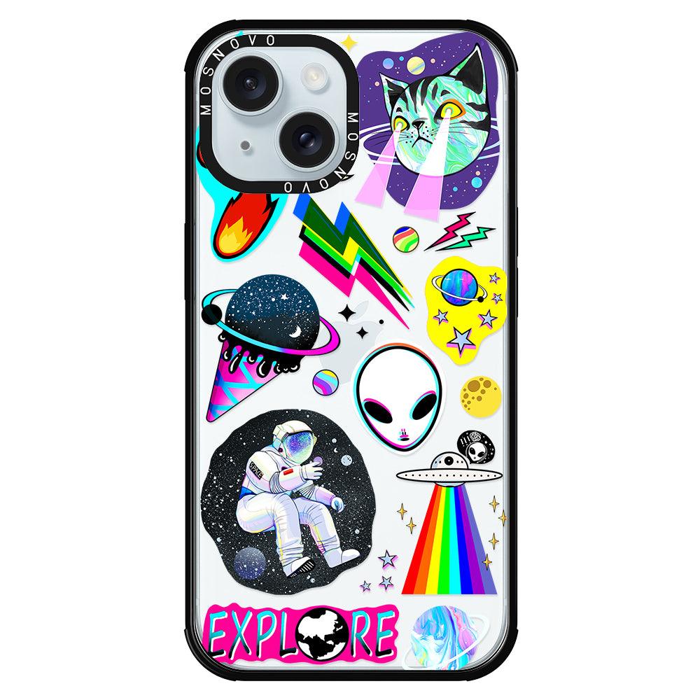 Sci-Fi Stickers Phone Case - iPhone 15 Plus Case - MOSNOVO